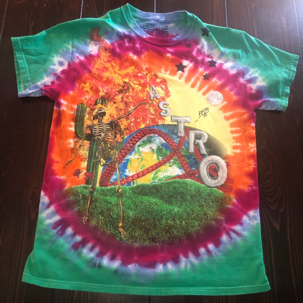 Travis Scott ASTROWORLD Tie Dye MEDIUM/ RARE MERCH